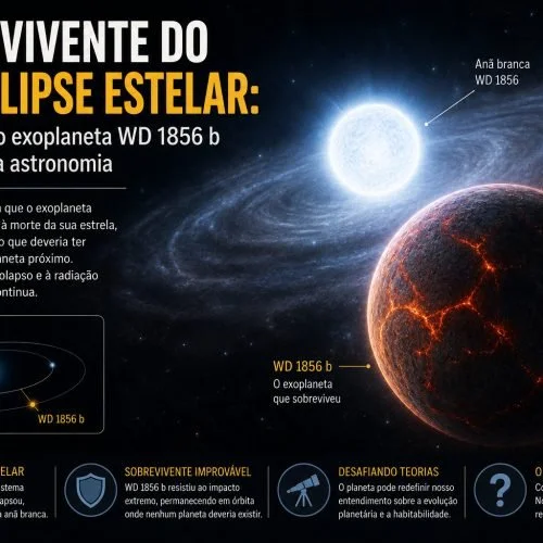 Sobrevivente do Apocalipse Estelar: O mistério do exoplaneta WD 1856 b que desafia a astronomia
