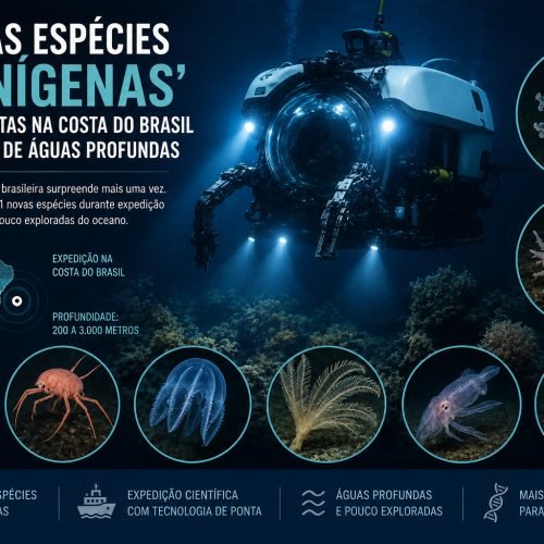 31 novas espécies ‘alienígenas’ são descobertas na costa do Brasil em expedição de águas profundas
