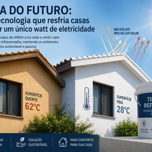 A Tinta do Futuro: A nova tecnologia que resfria casas sem gastar um único watt de eletricidade