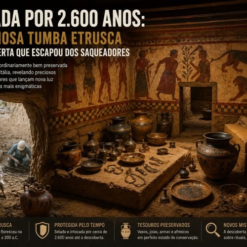 Inviolada por 2.600 anos: A misteriosa tumba etrusca recém-descoberta que escapou dos saqueadores